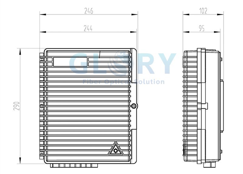Wall Mount Fiber Distribution Box size Wall Mount Fiber Distribution Box size