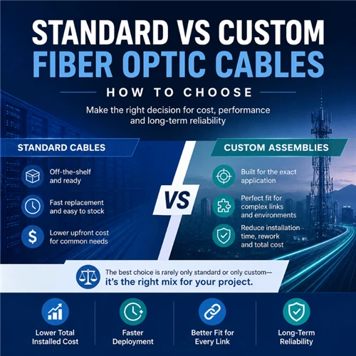 Standard vs Custom Fiber Cables: Why Hybrid Often Works Best