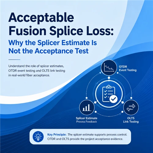 Acceptable Fusion Splice Loss: Why the Splicer Estimate Is Not the Acceptance Test