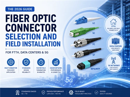 Fiber Optic Connector Selection and Field Installation: The 2026 Guide for FTTH, Data Centers & 5G