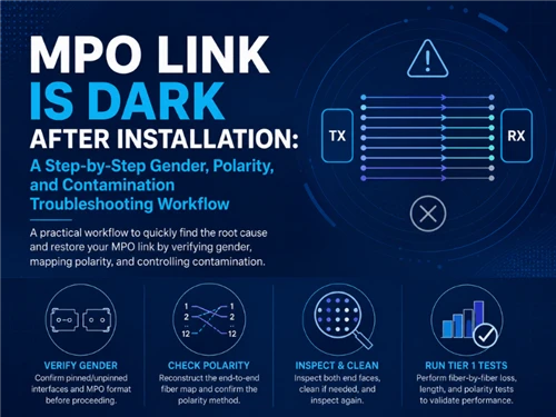 MPO Link Is Dark After Installation: Troubleshooting Guide