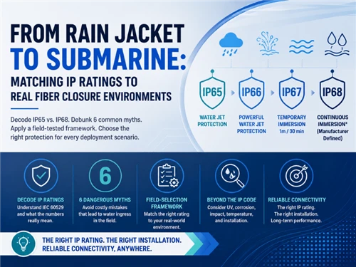 From Rain Jacket to Submarine: Matching IP Ratings to Real Fiber Closure Environments