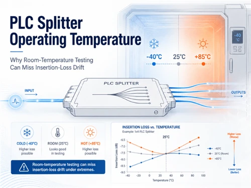 PLC Splitter Operating Temperature: Why Room-Temperature Testing Can Miss Insertion-Loss Drift