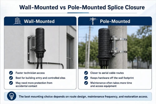 Wall-Mounted vs Pole-Mounted Splice Closures: A Technical Deep Dive