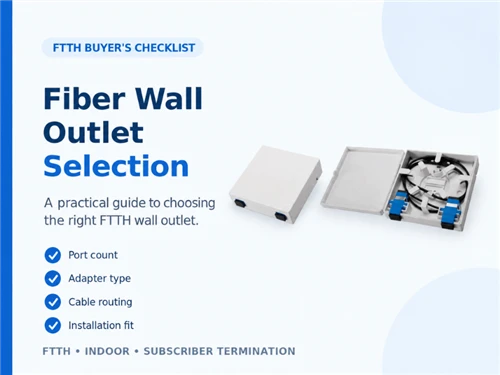 Fiber Wall Outlet Selection: An FTTH Buyer’s Checklist