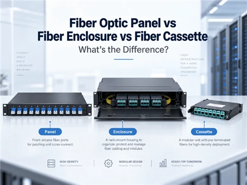 Fiber Optic Panel vs Enclosure vs Cassette: What’s the Difference?