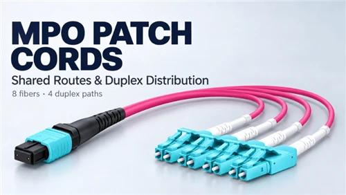 MPO Patch Cords for Shared Routes and Duplex Distribution