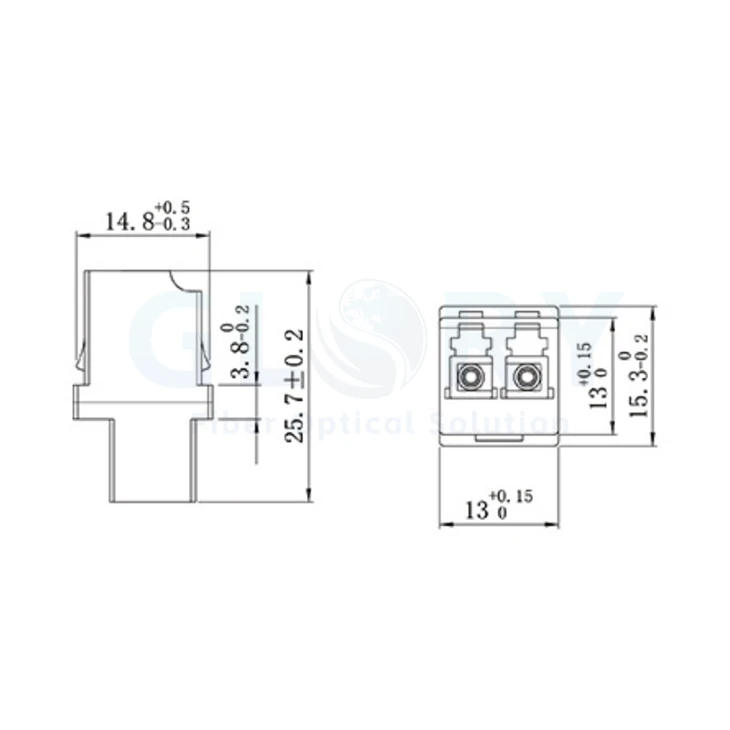 LC MM DX High-Low Adapter factory