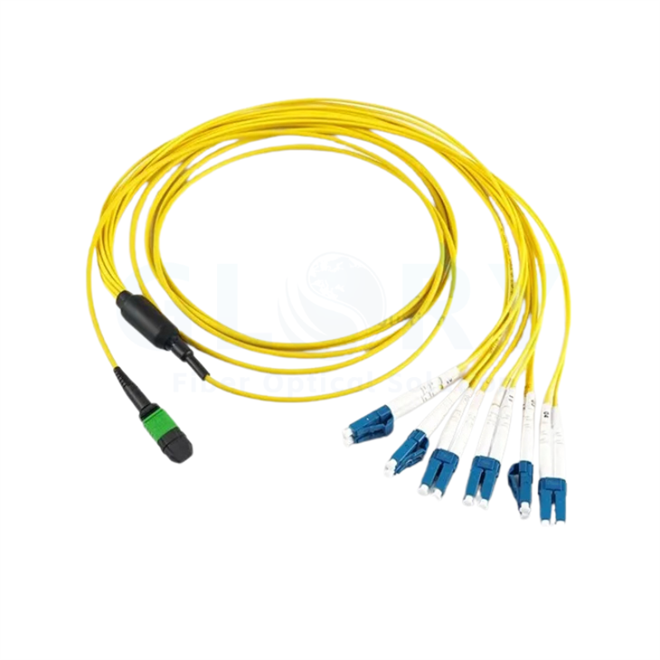 MPO To 4xLC Fiber Breakout Cable